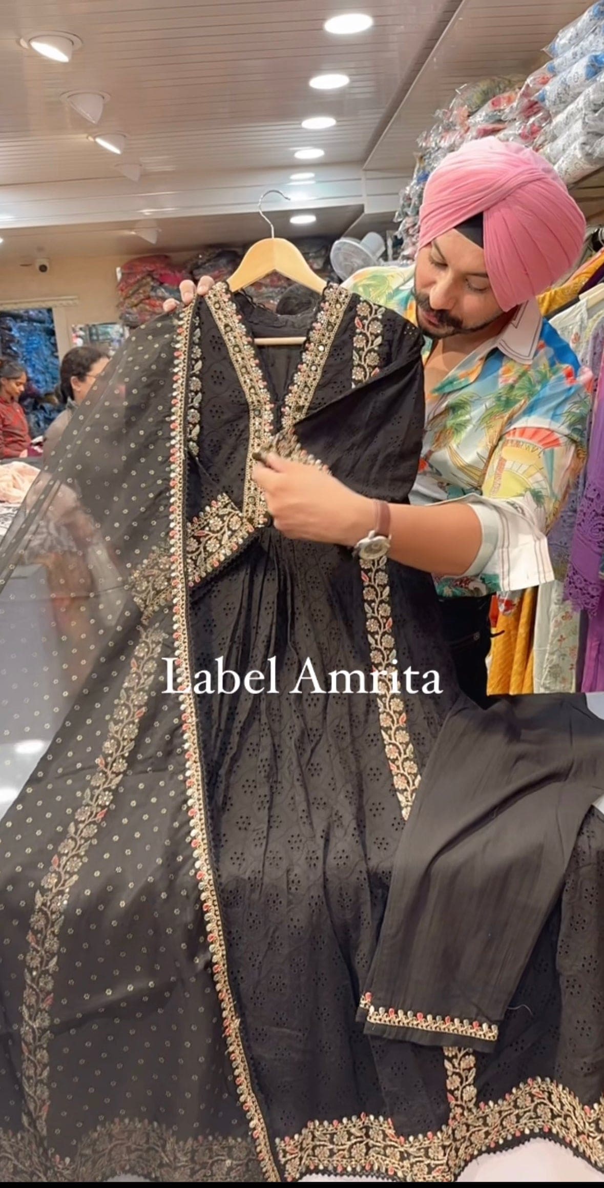 Pathani Suits for men online in India | Cotton fabric | Black colored
