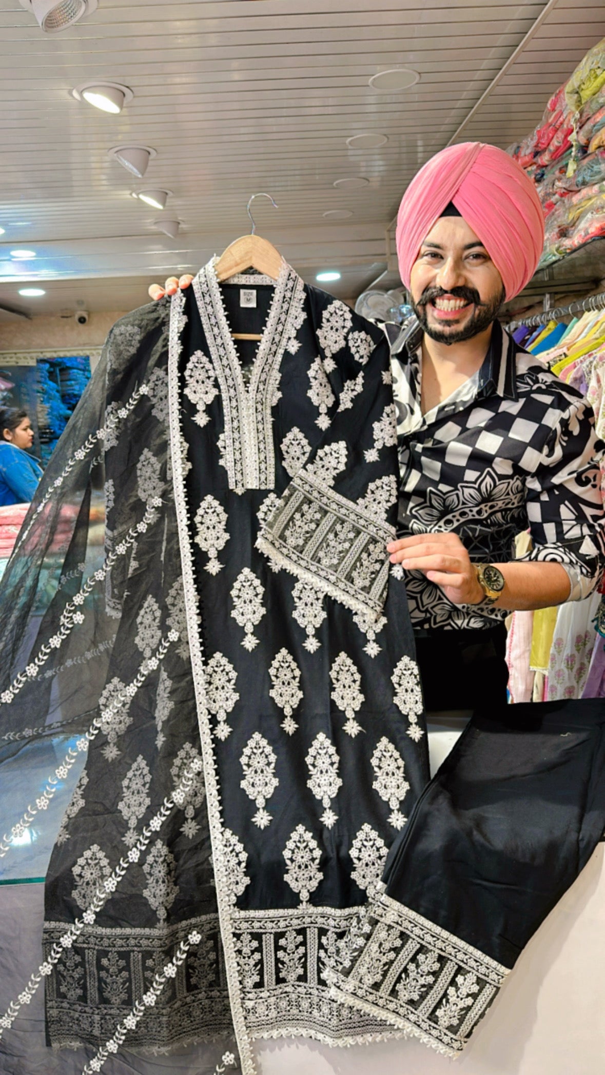Punjabi Dress | Punjabi Suit Design | Black Suit - Fashion Doctorz