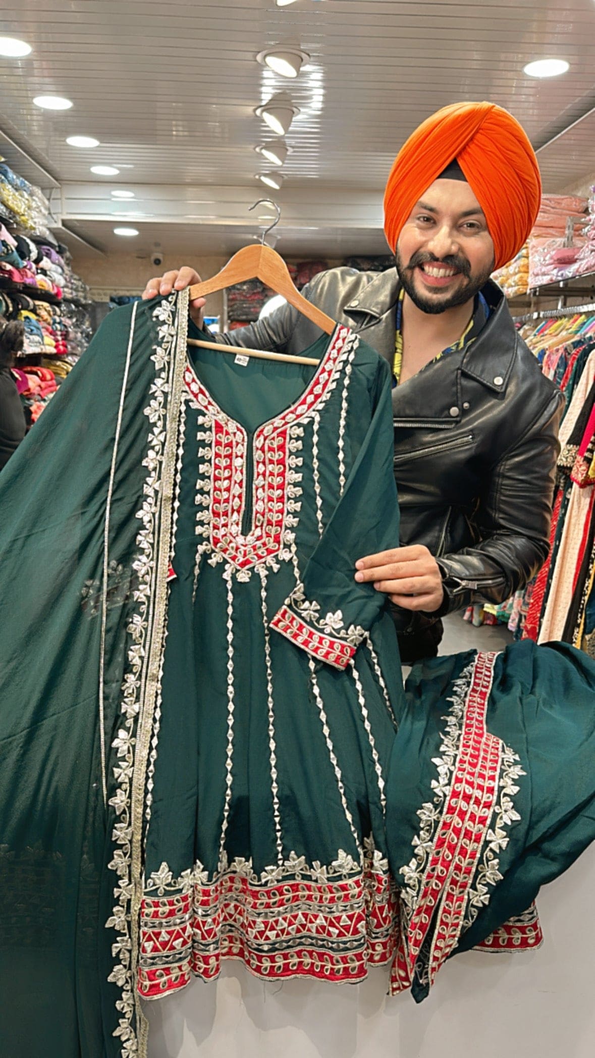 Punjabi Net Suit Design Party Wear in Firozi Colour