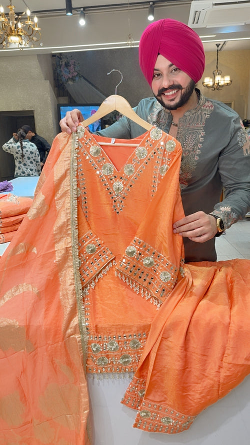 Faalsa Woolen Party Wear Straight Suit with Beautiful Embroidered Duppata main image 1