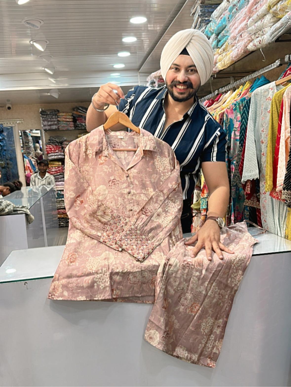 Muslin silk Coordsets in beautiful 2 colours 😍 to Label