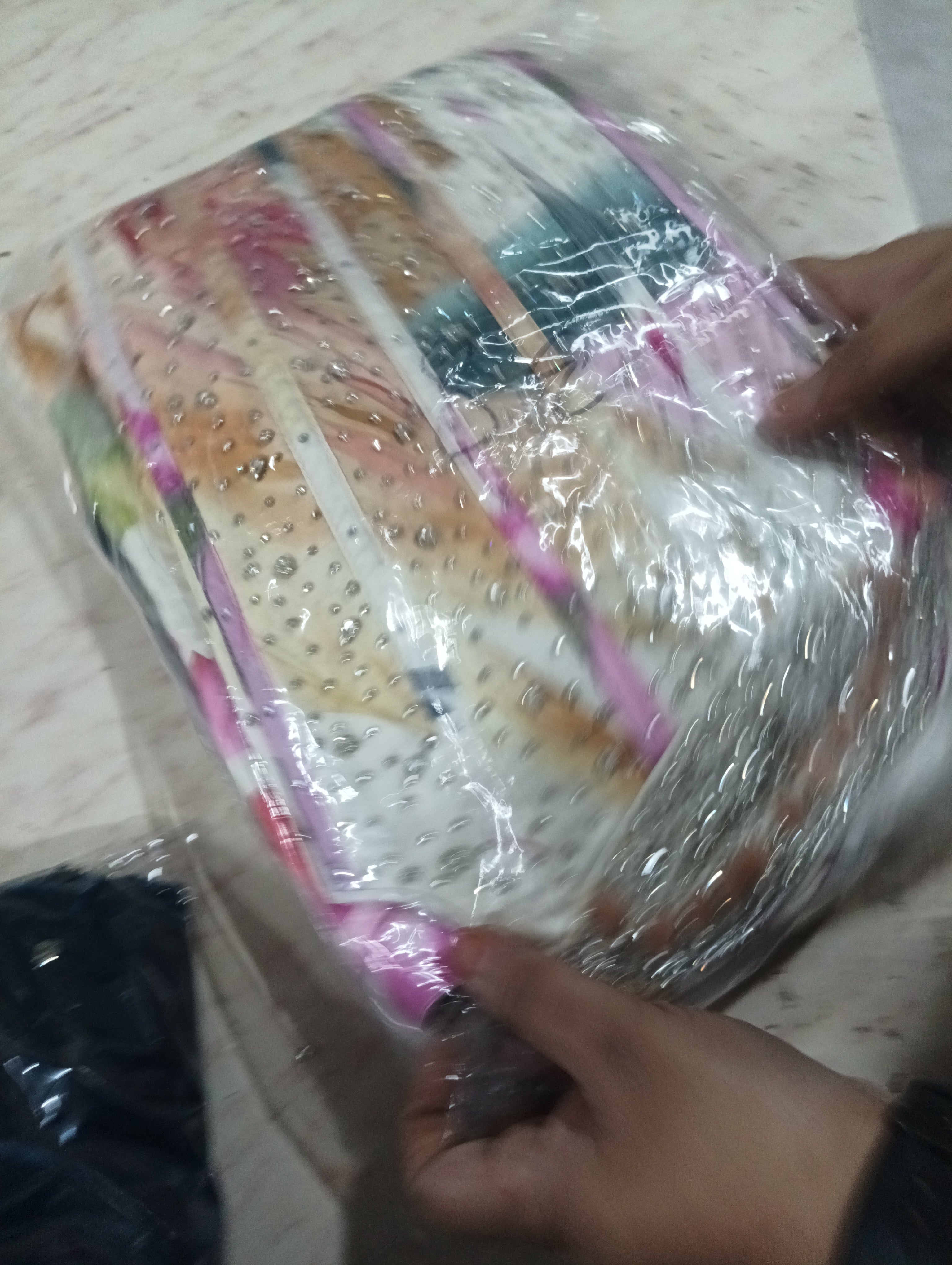 Cream & Multicolored Satan Silk Full Fair bell bottom Set  with Designer Corset